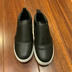 Steve Madden Boys Shoes | Black Child Elliott Sneaker | Dress Sneakers Size 3